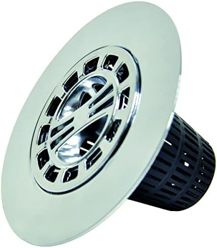 Danco Snap-in Shower Drain Cover with in-Drain Hair Catcher, 4-1/4" Round, Chrome Strainer, (10529) - Image 4