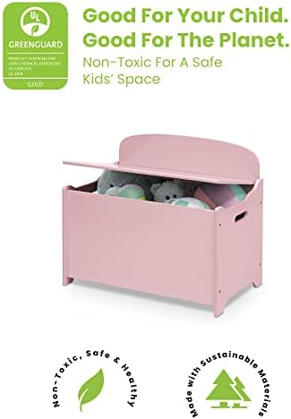 Delta Children MySize Deluxe Toy Box, Dusty Rose - Image 3
