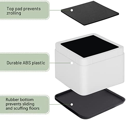 BTSD-home 3 or 6 Inch Adjustable Bed Risers, 8 Pack - Image 4