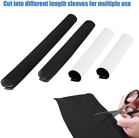 JOTO 4 Pack Cable Management Sleeve -Black, 2 Large - Image 5