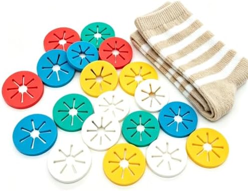 Cooplay Sock Holders Stockings Ring Clip Locks Washing Sorters Organizer Tool for House (60) by Cooplay