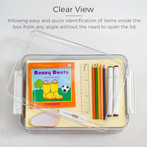 Citylife 3Packs 13''x9''Paper Storage Box with Lids, Art Supply Organizer - Image 3