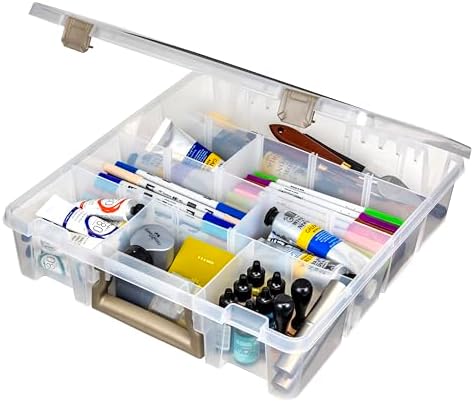 ArtBin Super Satchel Craft Organizer with Removable Dividers, Clear by ArtBin