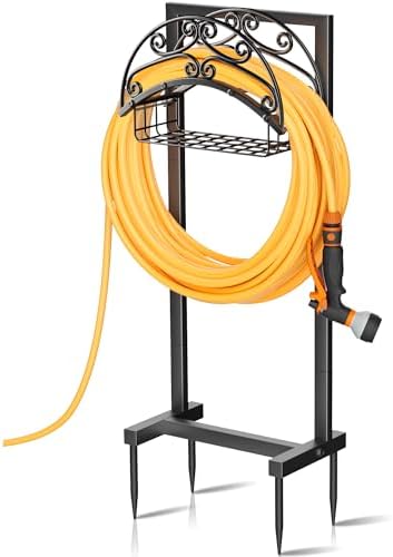 Gayuteay Garden Water Hose Holder with Storage Basket for Outside by Gayuteay