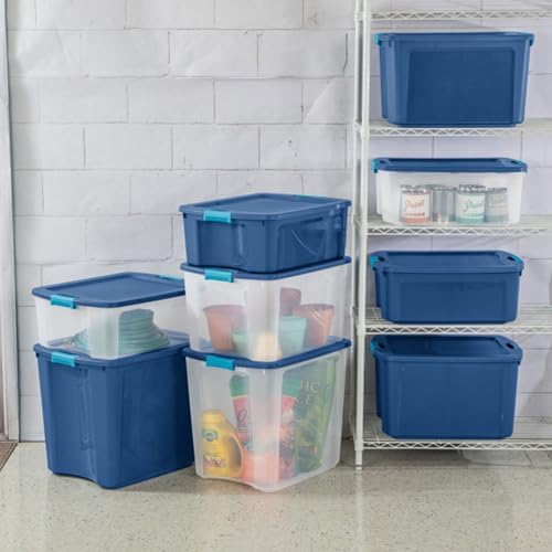 Sterilite Latch and Carry, Plastic Storage Bins w/Lids, 12 Gallon, 18-Pack - Image 5