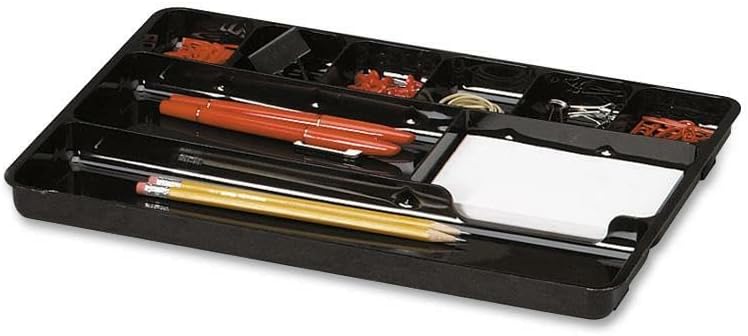 Rubbermaid Regeneration 9-Section Drawer Organizer, Plastic, 14 x 9.125 x 1.125 Inches, Black (45706) - Image 4