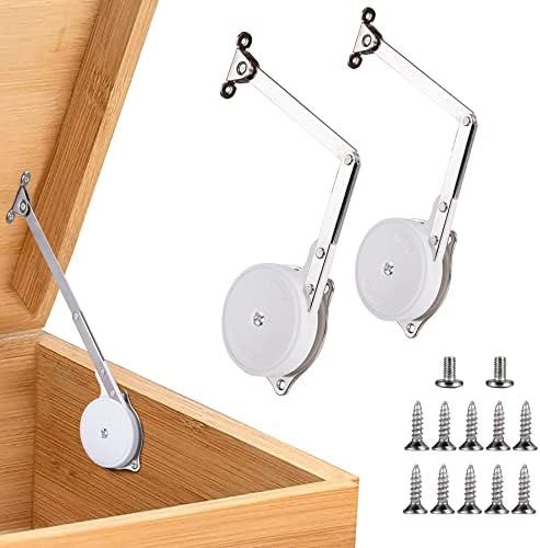 HBL'2 Pack | Toys Box Hinges Soft Close, Lid Support Chest Hinges by HBL