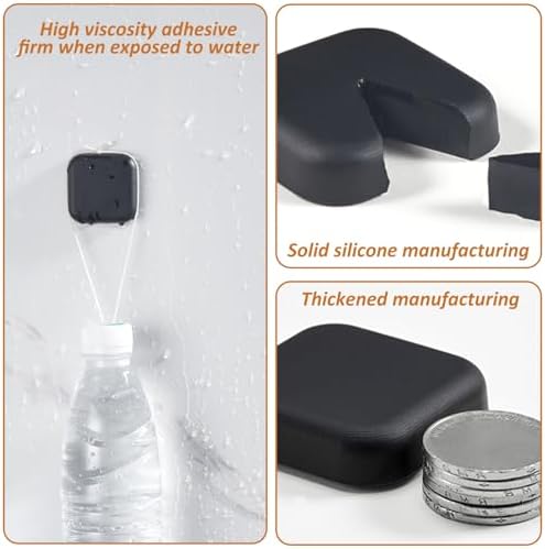 Bovinde Door Stopper Wall Protector,Knobs Door Stops 12 Pack (Dark Black) - Image 4