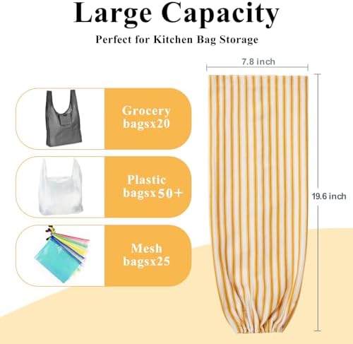 TOGETRUE Plastic Bag Holder, Wall Mount Grocery Bag Holder for Home Decor - Image 3