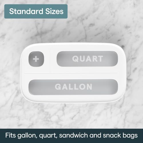 YouCopia StoraBag Drawer Food Bags Dispenser, 3-Slot, Plastic Sandwich Bag Organizer For Kitchen Storage, White - Image 5