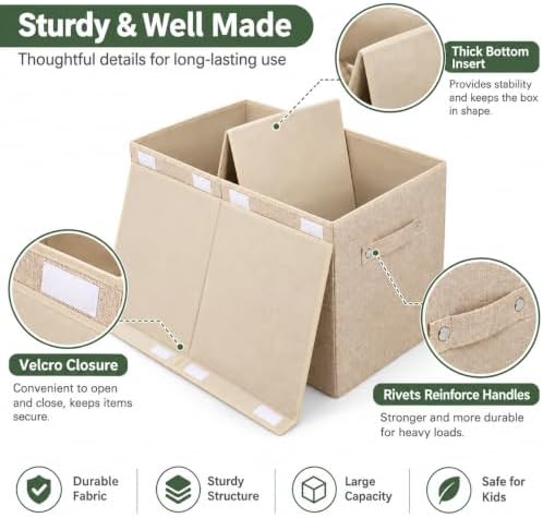 Large Toy Box Chest Storage with Flip-Top Lid, Kids Toy Storage Bin Boxes - Image 3
