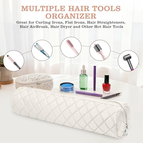 Suafrnut Large Heat Resistant Hot Hair Tools Organizer Bag(17.7" x 3.9") - Image 5