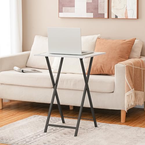 HOOBRO Folding TV Tray, Stable Snack Table for Small Space - Image 2