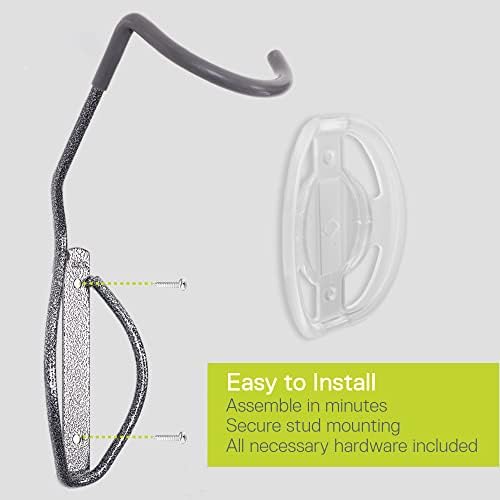 Delta Leonardo Bike Rack Wall Mount Cycle – Elegant Vertical Hanger Hook Design Provides Easy Bicycle Storage Access – Hassle-Free Installation – Vertical Mount Holds Up to 40 lbs - Image 4