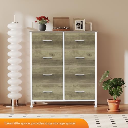 Sweetcrispy 8 Drawer Dresser for Bedroom, Large Fabric Storage Tower - Image 2