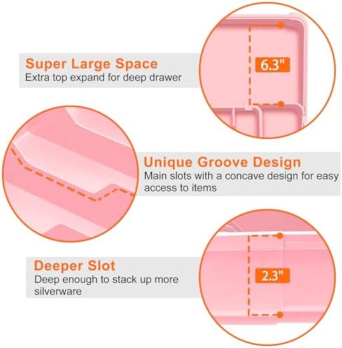 Spaclear Expandable Silverware Drawer Organizer, Utensil Tray for Kitchen - Image 4