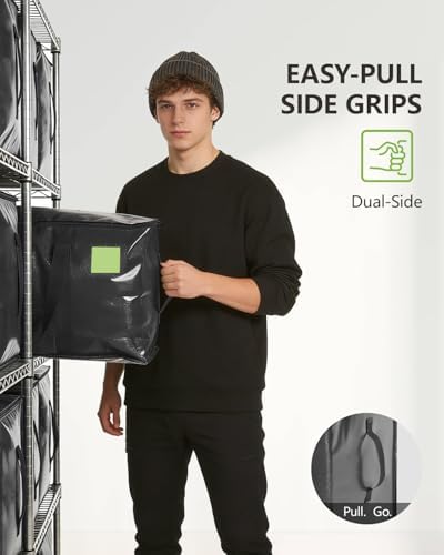 Moving Bags Heavy Duty Extra Large 110LB Storage Bags,12 Pack-Black - Image 5