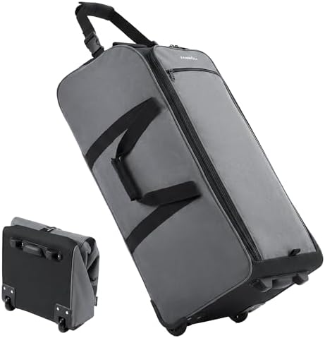 Fanwoli 30'' Extra Large Rolling Duffel Bag with Wheels, Heavy Duty by Fanwoli