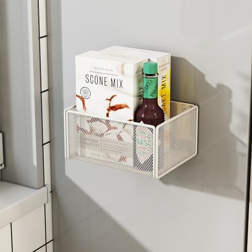 Magnetic Shelf Fridge Basket Bin for Washer Dryer Locker Whiteboard Cabinet - Image 4