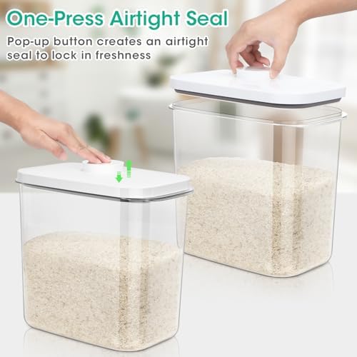 Large Rice Storage Container 20 - 25 Lbs, Airtight Dry Food Flour Container - Image 5