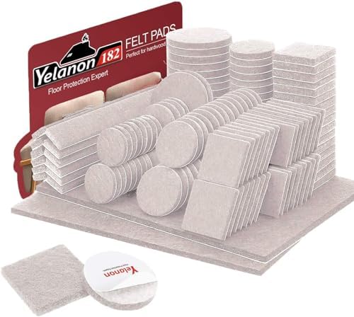 Felt Furniture Pads for Hardwood Floors -Yelanon Felt Pads for Chair Legs by Yelanon