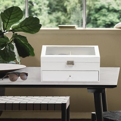 AUTOARK Leather 12 Piece Eyeglasses Storage Display Case,White,AW-053 - Image 7