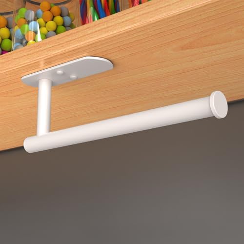 VAEHOLD Adhesive Paper Towel Holder Under Cabinet Wall Mount for Kitchen Paper Towel, Paper Towel Roll Holder Stick to Wall, Stainless Steel - Brown, 2 Pack - Image 4