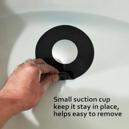 Seatery Bathroom Sink Stopper, Tub Stopper, Bathtub Drain Stopper, Bath Tub Plug, Bathtub Drain Cover, Bathtub Drain Plug, Sink Drain Cover, Sink Plug，Black - Image 5