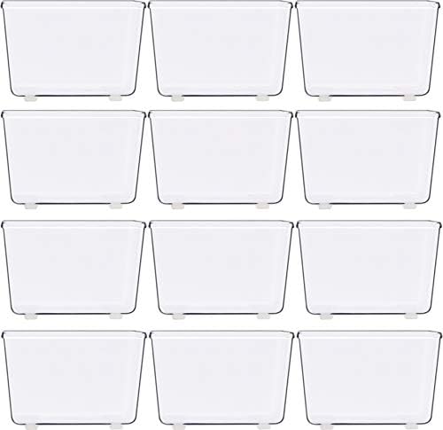 Simple Houseware Clear Desk Drawer Organizer, 3.25"x 3.25", 12 Packs - Image 2