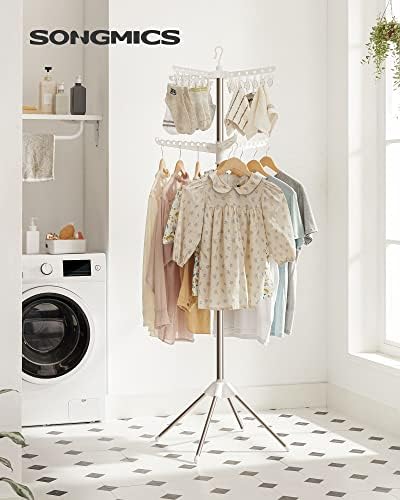 SONGMICS Clothes Drying Rack, 72.8-Inch Drying Rack, 3 Rotatable Arms - Image 2