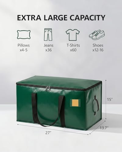 Moving Bags Heavy Duty Extra Large 110LB Storage Bags, 8 Pack-Green - Image 6