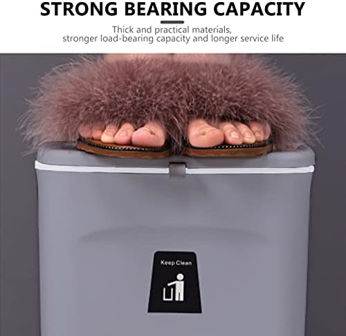 TOPROAD Kitchen Hanging Trash Can, 2.4 Gallon Wall Mount Bin with Lid - Image 5