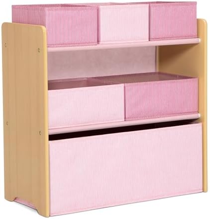 Delta Children - GapKids 6 Bin Toy Organizer - Greenguard Gold Certified, Blush Pink by DeltaChildren