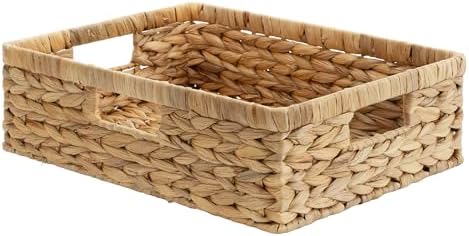 StorageWorks Wicker Storage Baskets for Shelves, Pantry Baskets, 1-Pack by StorageWorks