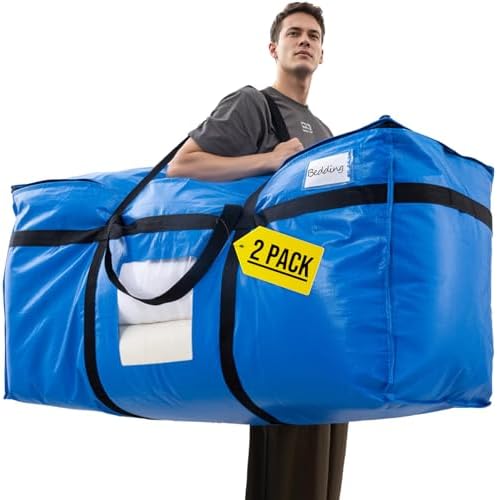 TAILI 2 Pack 69 Gallon Extra Large Storage Bags with Visible Window,Blue by TAILI