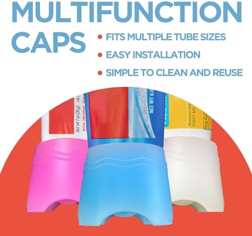 Chrome Cherry SqueezMe Silicone Self-Closing Toothpaste Caps, No-Mess Dispensing for Kids and Adults, Easy Installation, Compatible with Most Standard Tubes, Self-Standing Pink, 1-Pack - Image 3