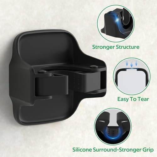 reliahom Broom Holder Wall Mount Mop Grippers organizer wall hanging, 5Pack - Image 3