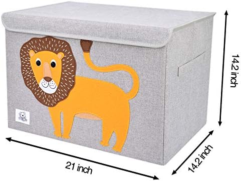 Large Toy Box Storage with Lid, Foldable Fabric Toy Chest Storage for Kids - Image 3