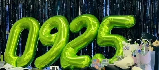 40 Inch Big Light Green 9 Balloon Number, Jumbo Giant Happy 9th 19 29 39 49 99 Birthday Party Decorations,Light Green Large Nine Mylar Foil Anniversary Birthday Party Engagement Decorations