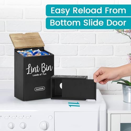 Magnetic Lint Bin and Dryer Sheet Holder Set for Laundry Room Organization - Image 4