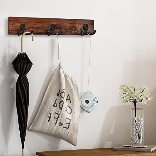 IBosins 28 Pack Heavy Double Prong Coat Hooks Wall Mounted with 56 Screws - Image 6