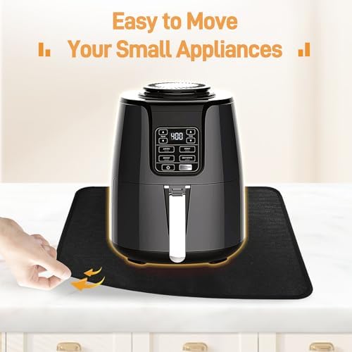 Heat Resistant Mats for Air Fryer on Countertop, 24 x 21in, Black - Image 7