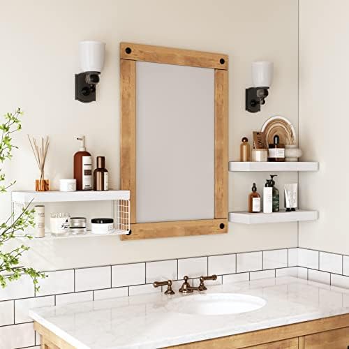 QEEIG Bathroom Shelves Over Toilet Wall Mounted (White, Set of 3, 15.7") - Image 5
