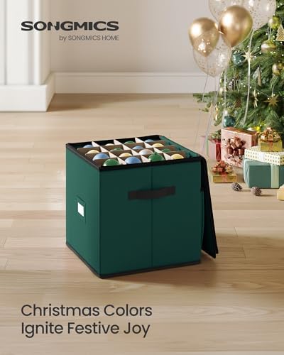 SONGMICS Christmas Ornament Storage Box, with 3 Inches 64 Slots - Image 2