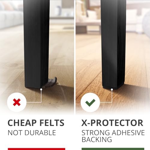 X-Protector Premium Felt Furniture Pads - 20 PCS 6 x 1/2" - Black - Image 5