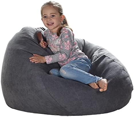 YuppieLife Stuffed Animal Storage Bean Bag Cover, 38" Canvas Toy Organizer by YuppieLife