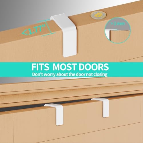HapiRm Over Door Organizer Storage - Hanging Door Organizer with 4 Metal Large Capacity Baskets and Adjustable Coat Hook for Bathroom Bedroom Kitchen Pantry Closet Cabinet - Image 6