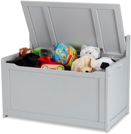 Melissa & Doug Wooden Toy Chest Gray Furniture Organizer by Unknown