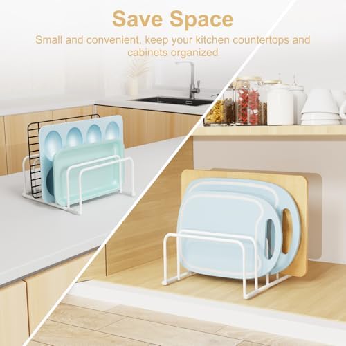 Fikoksol Cutting Board Organizer Storage, Baking Sheet Rack under Cabinet - Image 2