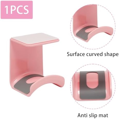 Pink Headphone Stand Hanger, Hanging Headset Holder Hook Under Desk - Image 3